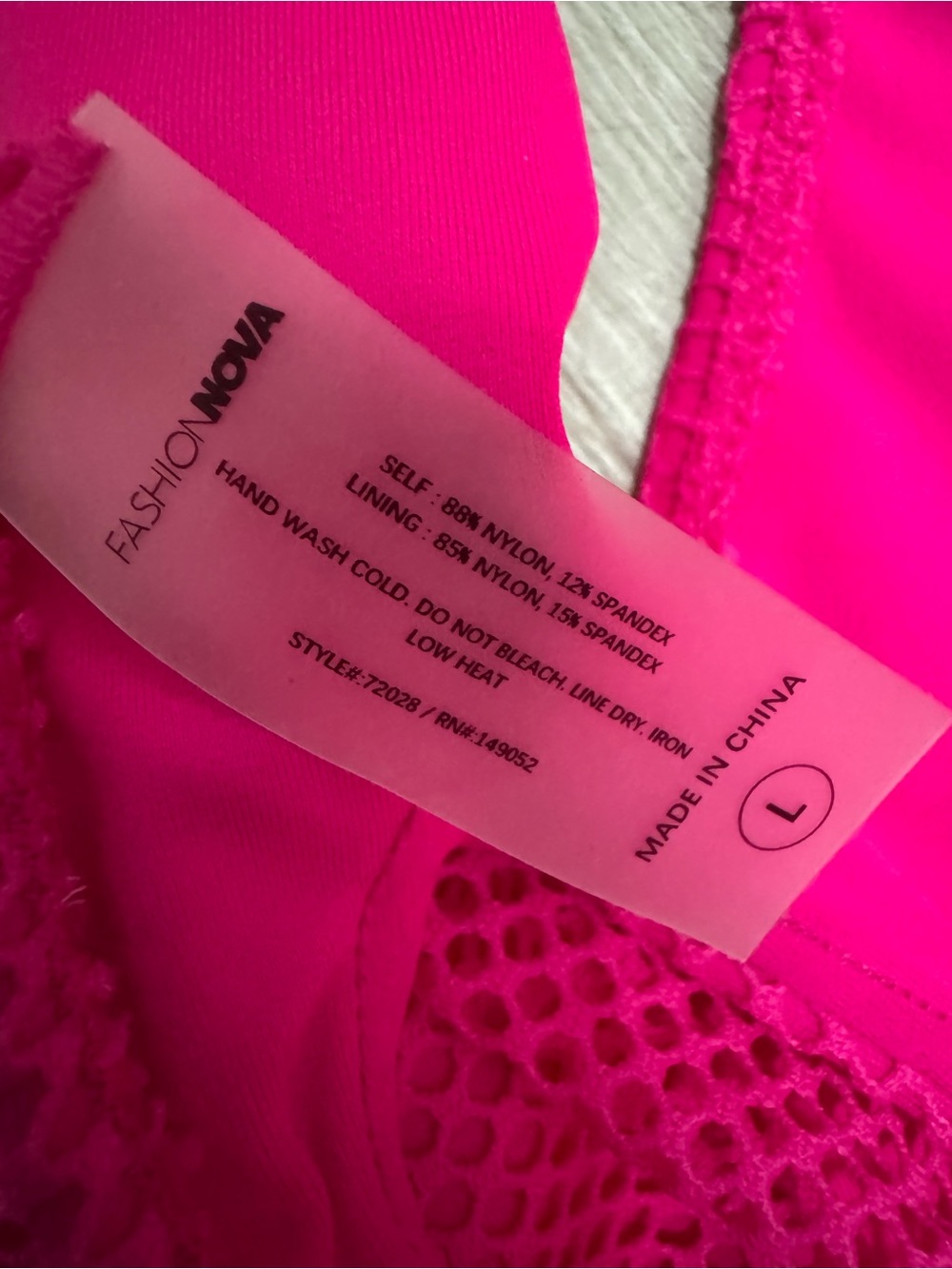 Fashion Nova Hot Pink Strappy Cutout Bikini - Picture 5 of 5